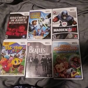 Lot 6 Brothers in Arms Double Time Wii Game NEW SEALED Complete Pac-Man Party